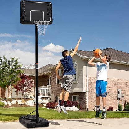 44 Inch Outdoor Basketball Hoop Stand for Adults, SEGMART 4.9FT-10FT Height Adjustable Portable