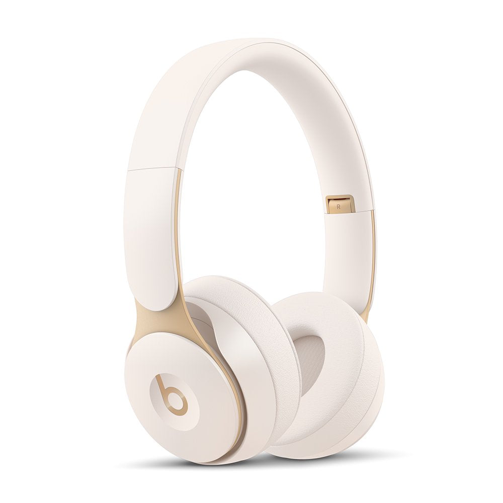 Beats Solo Pro Wireless Noise Cancelling On-Ear Headphones with Apple H1 Headphone Chip - Ivory