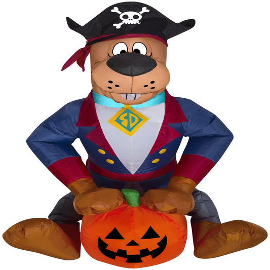 Airblown Inflatable Scooby as Pirate WB, 3 ft Tall, Multicolored