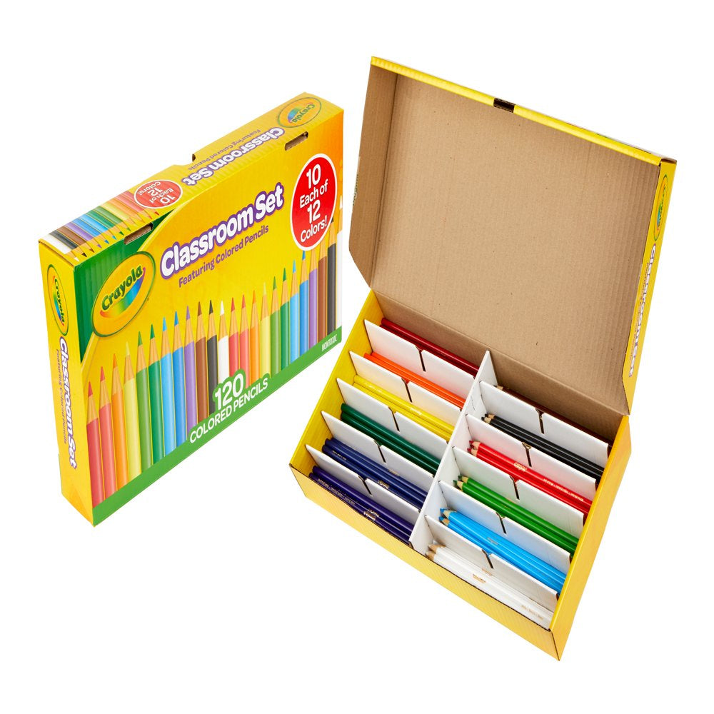 Crayola Classroom Set Colored Pencils, 120 Ct, Teacher Supplies, Teacher Gifts, Beginner Child