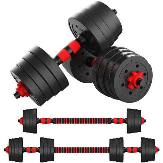  66 LBS Adjustable Dumbbell Set, Free Weights Dumbbells Set for Workout, Black