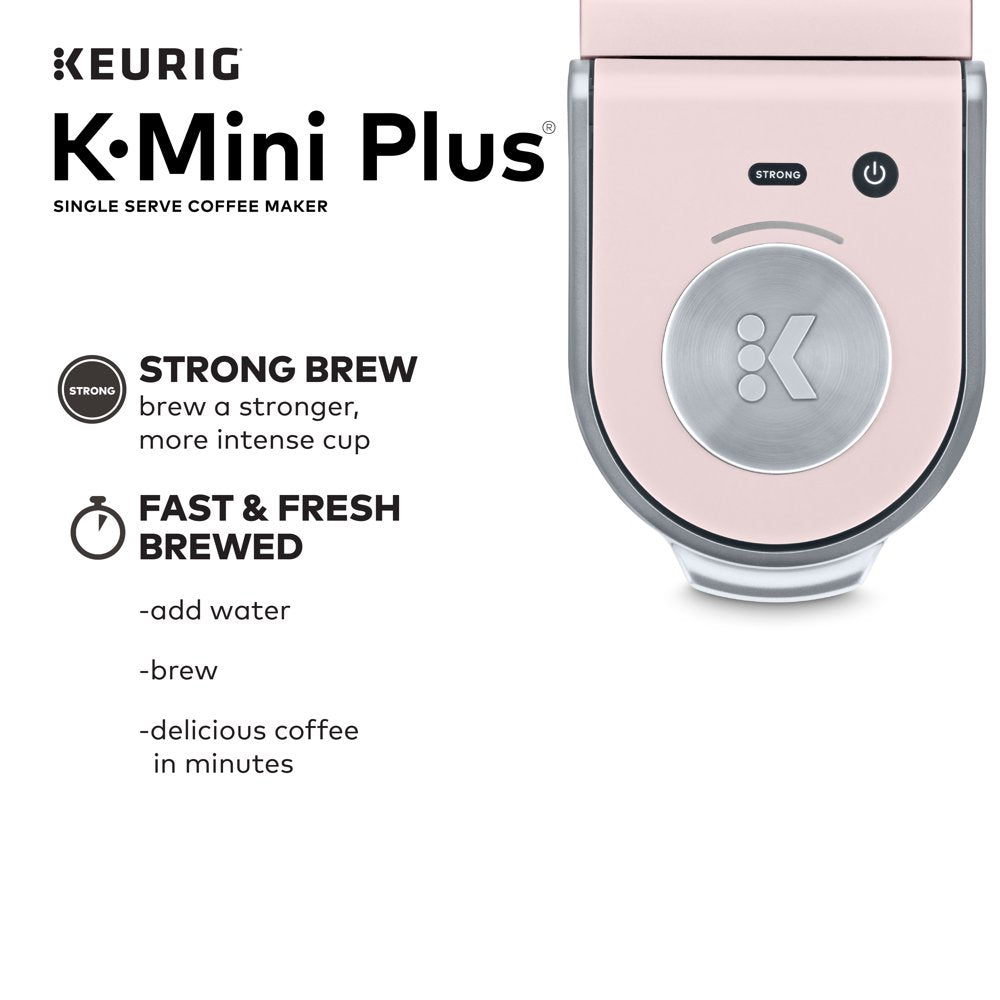 Keurig K-Mini plus Single Serve K-Cup Pod Coffee Maker, Dusty Rose