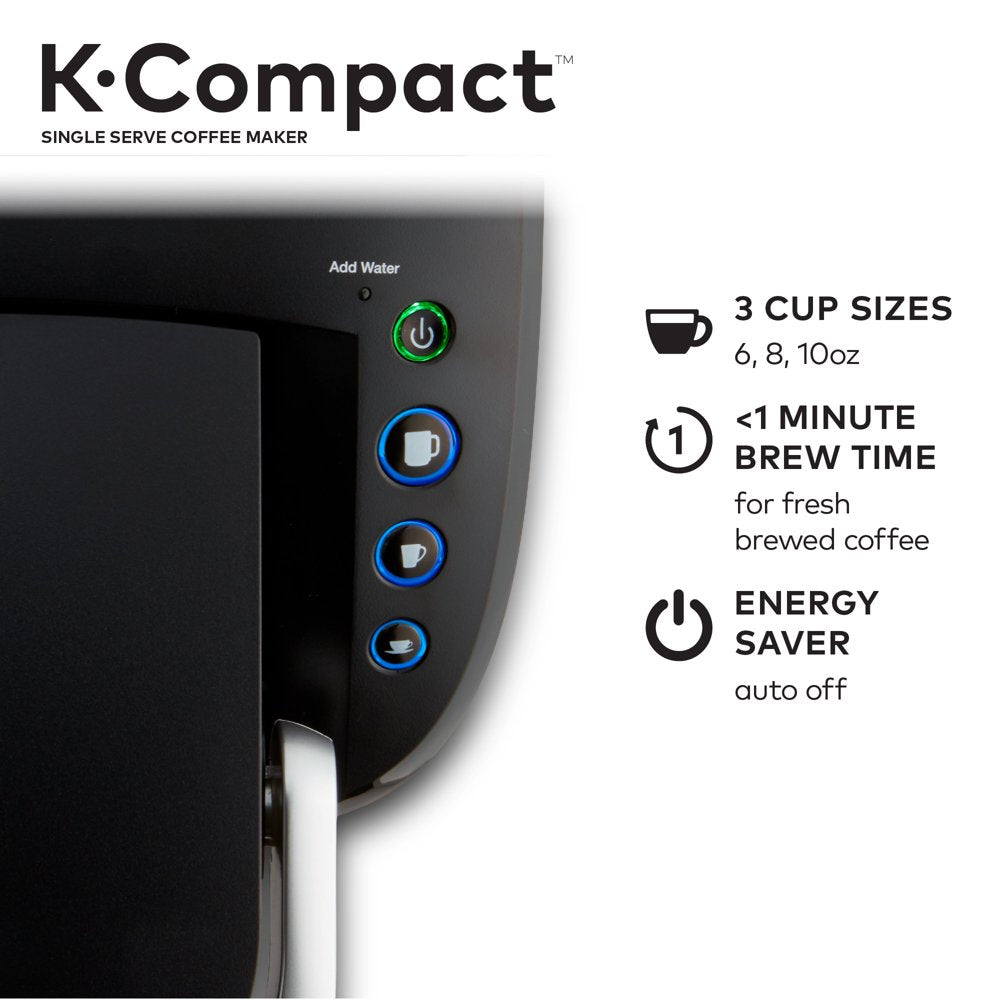 Keurig K-Compact Single-Serve K-Cup Pod Coffee Maker, Black