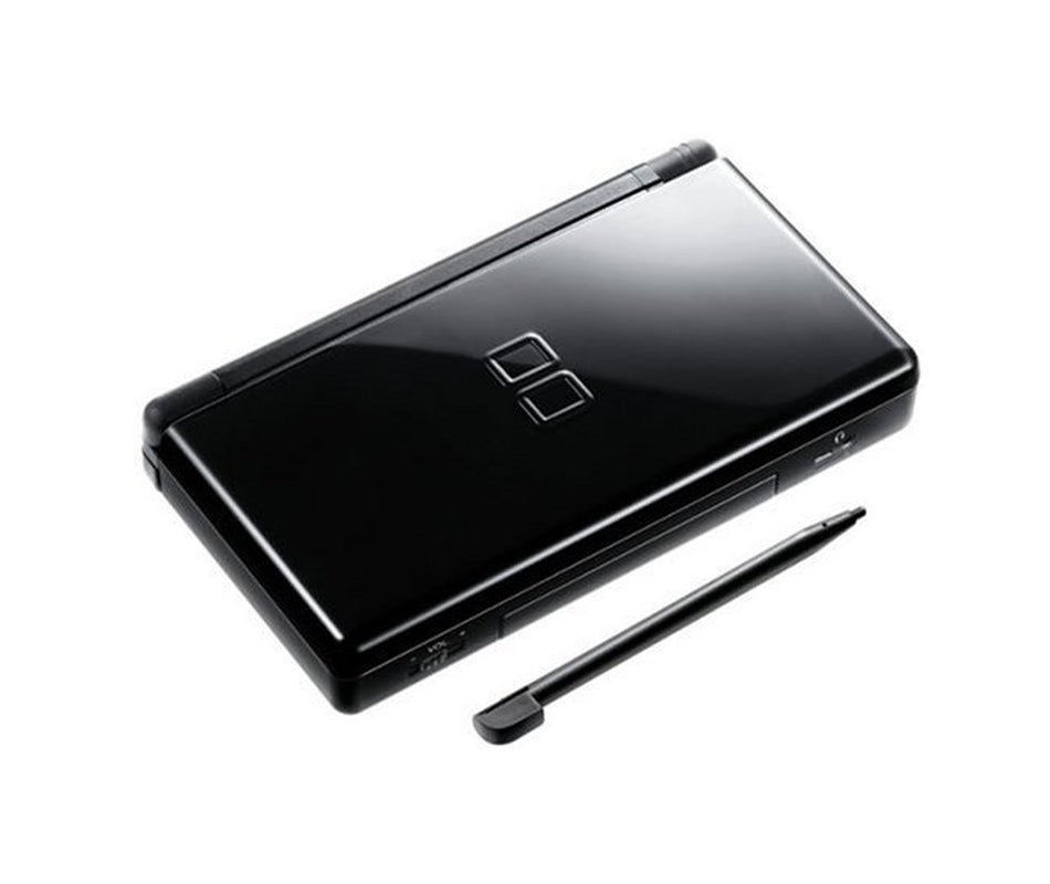 Authentic Nintendo DS Lite Jet Black with Stylus and Charger - 100% OEM (Used)