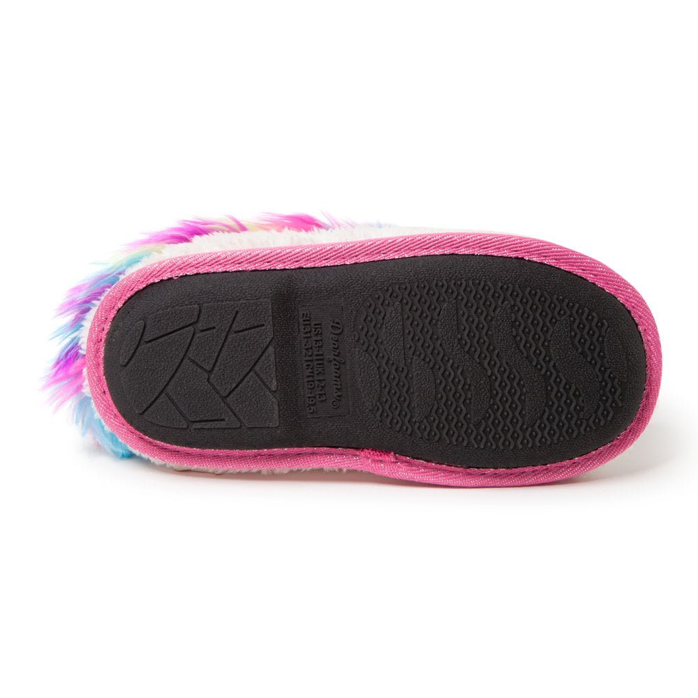 Dearfoams Kids Petra Unicorn Novelty Girls Clog Slippers