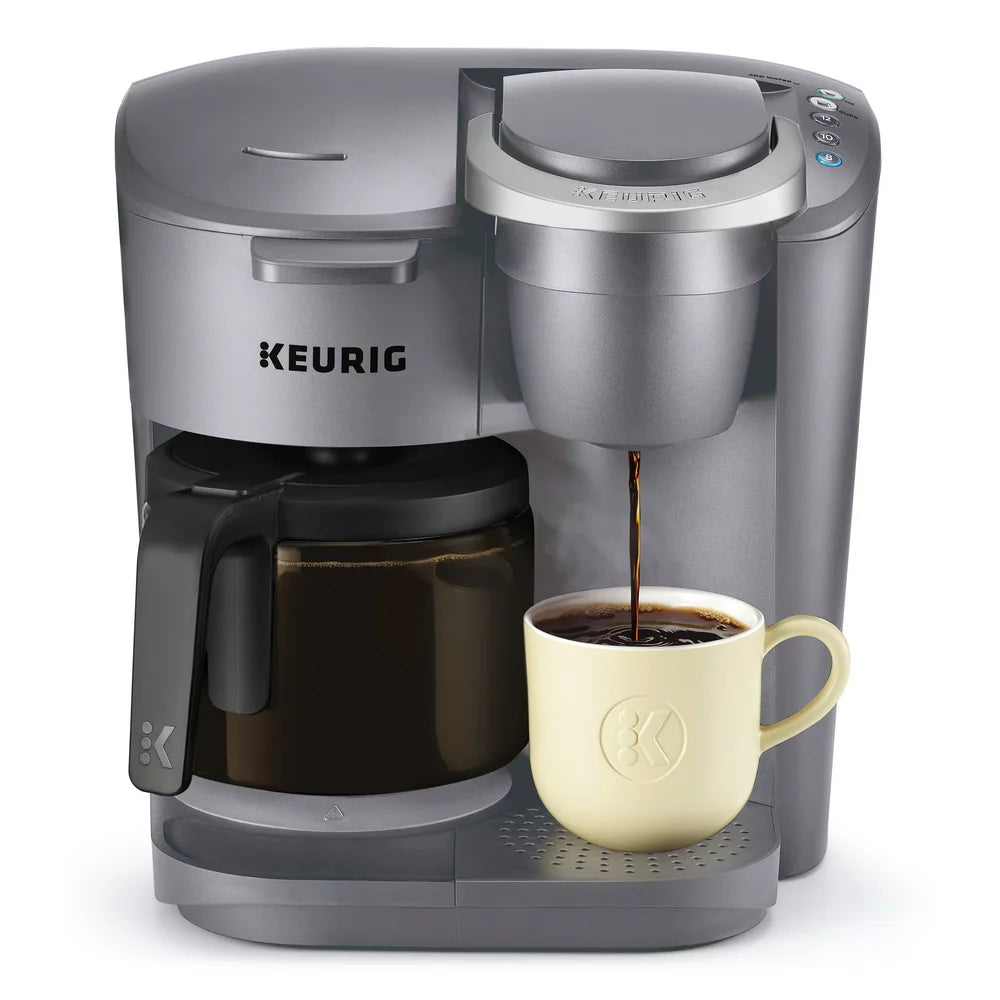 Keurig K-Duo Essentials Black Single-Serve K-Cup Pod Coffee Maker, Black