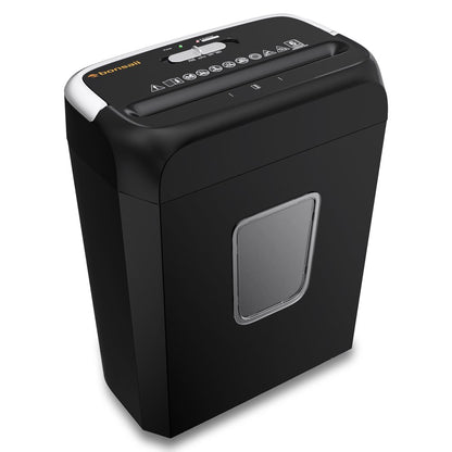 Paper Shredder 6-Sheet Cross Cut Shredder for Home Office Use