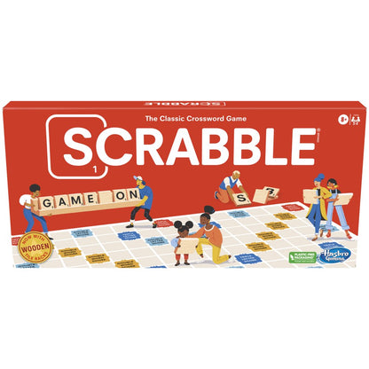 Scrabble Board Game, Classic Word Game For Kids Ages 8 and Up, Fun Family Game For 2-4 Players, The Classic Crossword