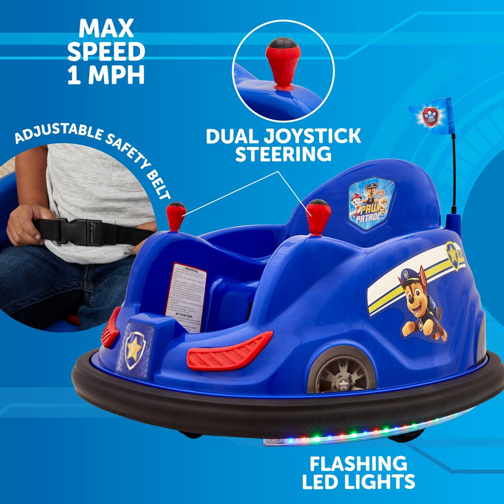 PAW Patrol 6V Bumper Car, Battery Powered, Electric Ride on for Children by Flybar, Includes Charger