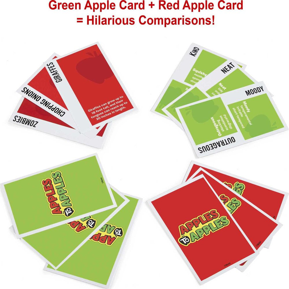 Apples to Apples Card Game, Family Game for Game Night with Family-Friendly Words