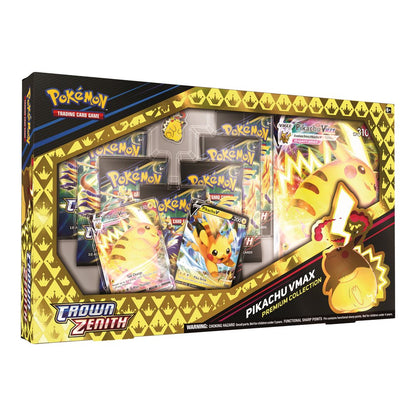 Pokemon Trading Card Games Crown Zenith Special Collection  Pikachu Vmax - 7 Booster Packs Included