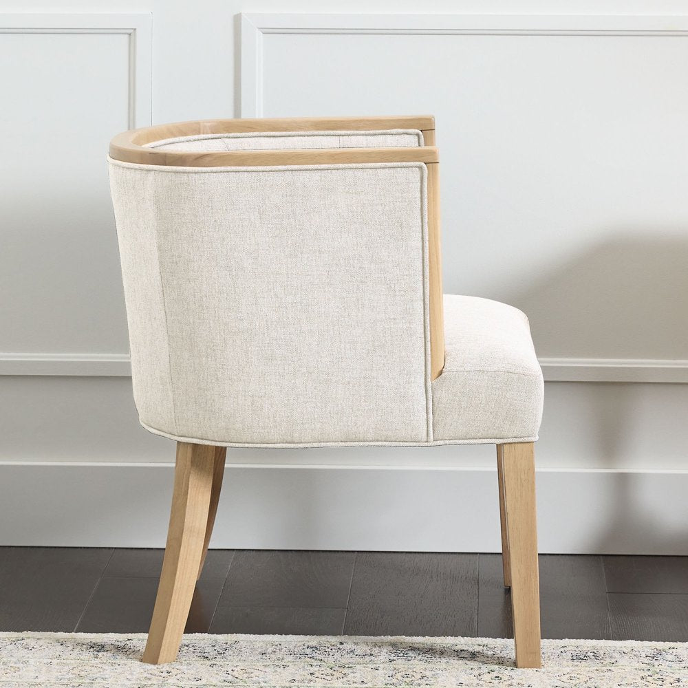 My Texas House Raveena Upholstered Accent Chair, Oat