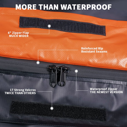 NEXPOW Car Rooftop Cargo Carrier Bag, 21 Cubic Feet 100% Waterproof Heavy Duty 840D Car Roof Bag for All Vehicle with/Without Racks