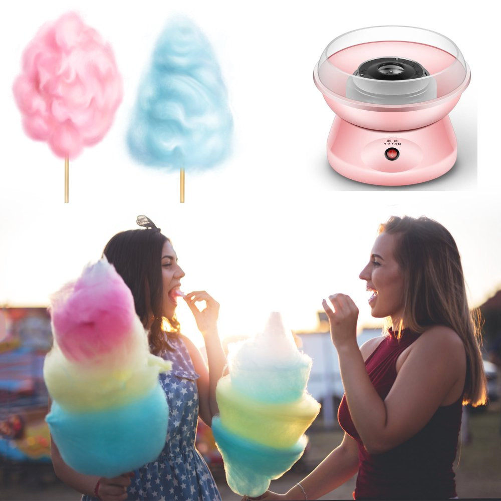 Cotton Candy Machine, Gift Choice for Kids, Homemade Cotton Candy Maker for Birthday Family Party Christmas Gift, Mini Candy Floss