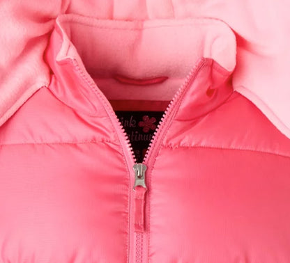 Pink Platinum Girls Hooded Ripstop Winter Puffer Coat, Sizes 4-16