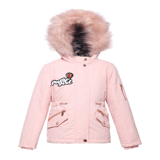 Rokka&Rolla Big Girls Winter Jacket with Faux Fur Hood Parka Coat, Sizes 4-16, Female