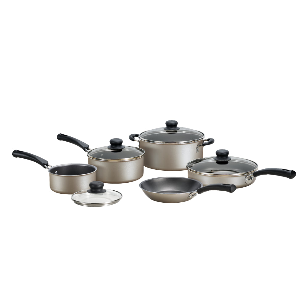 9-Piece Non-Stick Cookware Set, Champagne