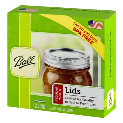 Ball Regular Mouth Lids, 12 Count