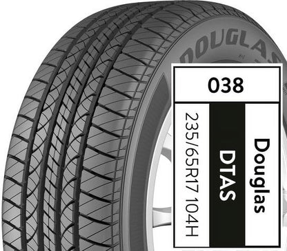 Douglas Touring A/S 235/65R17 104H All-Season Tire