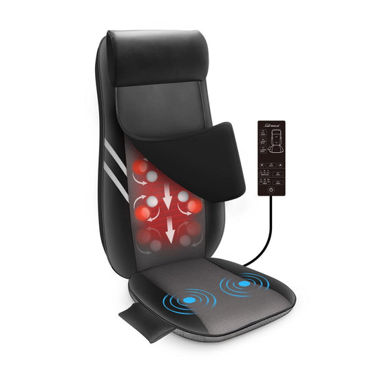 Snailax Shiatsu Neck Back Massager with heat, Full Body Seat Massage Cushion, Massage Chair pad for Vehicle, Gifts