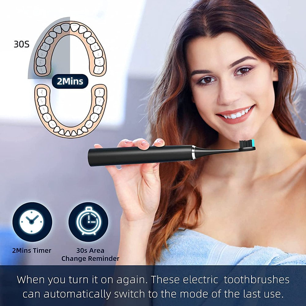 Sonic Electric Toothbrush with 5 Brush Heads,For Adult&Kid,5 Modes,Smart Timer,Waterproof