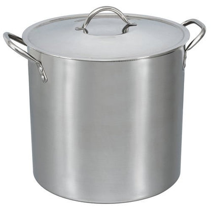 12-Qt Stainless Steel Stock Pot with Metal Lid