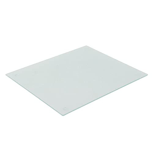 Farberware Large Utility Cutting Board, Dishwasher-Safe Tempered Glass Kitchen Board with Non-Slip Feet, Scratch Resistant, Heat Resistant, Shatter Resistant, 12-Inch-by-14-Inch, Clear