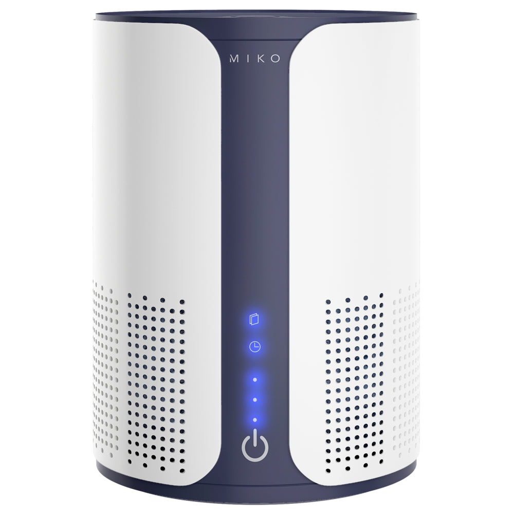 Miko Home Air Purifier with Multiple Speeds Timer True HEPA Filter to Safely Remove Dust, Pollen, Allergens, Odor - 400 Sqft Coverage