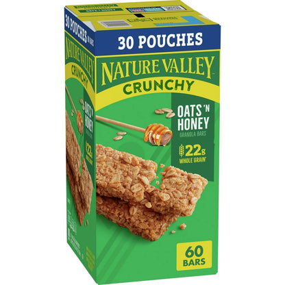 Nature Valley Crunchy Oats 'n Honey Granola Bars 30 Count