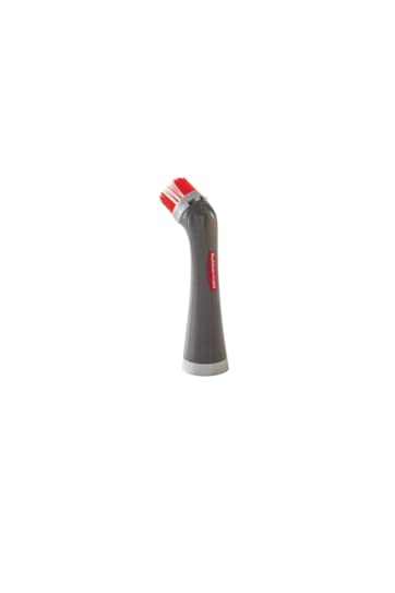 Rubbermaid Reveal Cordless Battery Power Scrubber, Gray/Red, Multi-Purpose Scrub Brush Cleaner for Grout/Tile/Bathroom/Shower/Bathtub, Water Resistant, Lightweight, Ergonomic Grip (1839685)