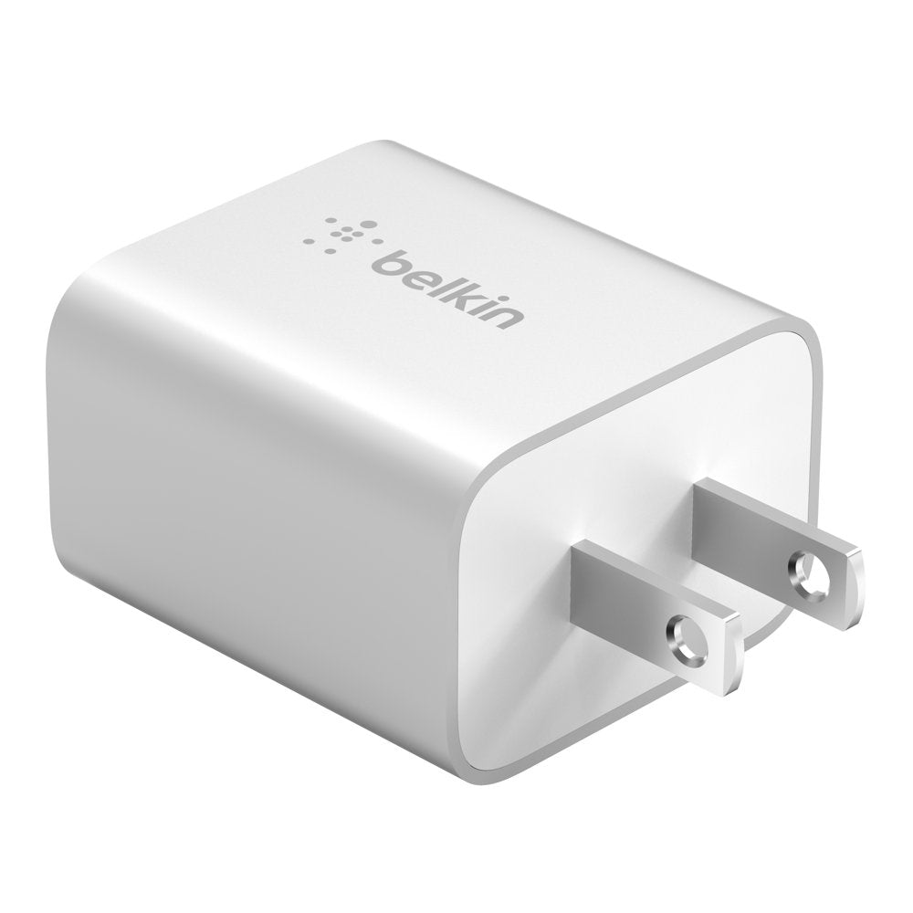 Belkin 20 Watt USB C Wall Fast Charger - for Apple iPhone 13 through 15 Pro Max, Galaxy S21 Ultra, iPad, AirPods & More - US