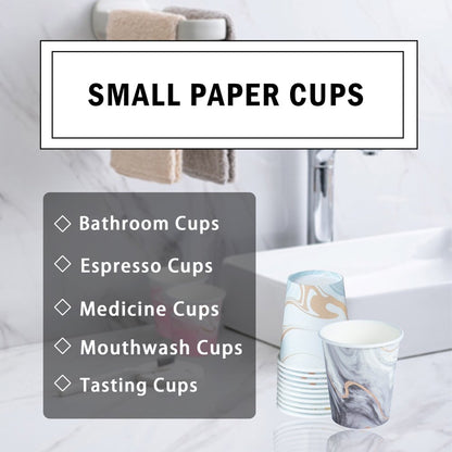 Lamosi Disposable Paper Cups Everyday Mouthwash Cups Small Cups, 3 oz, 300 Count