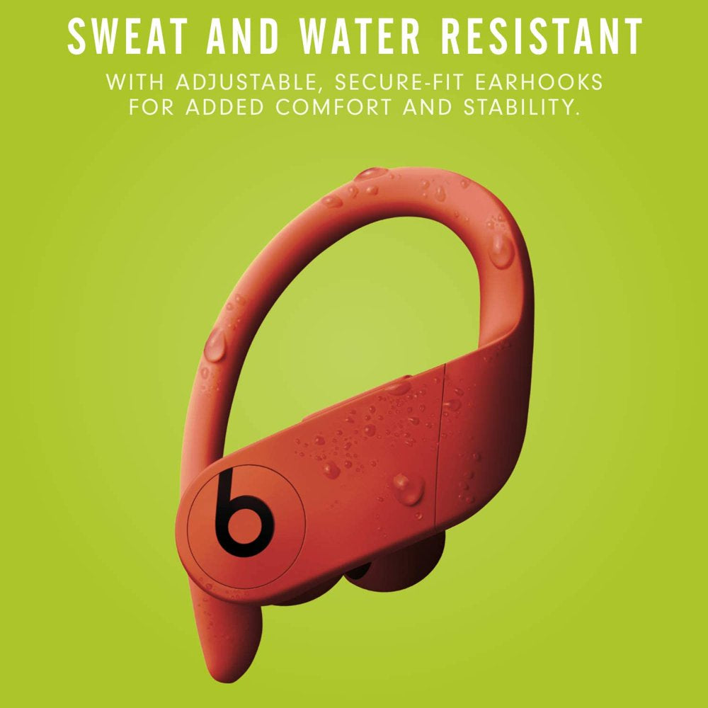 Restored Beats Powerbeats Pro High-Performance Wireless Earbuds Bluetooth Lava Red (Refurbished)