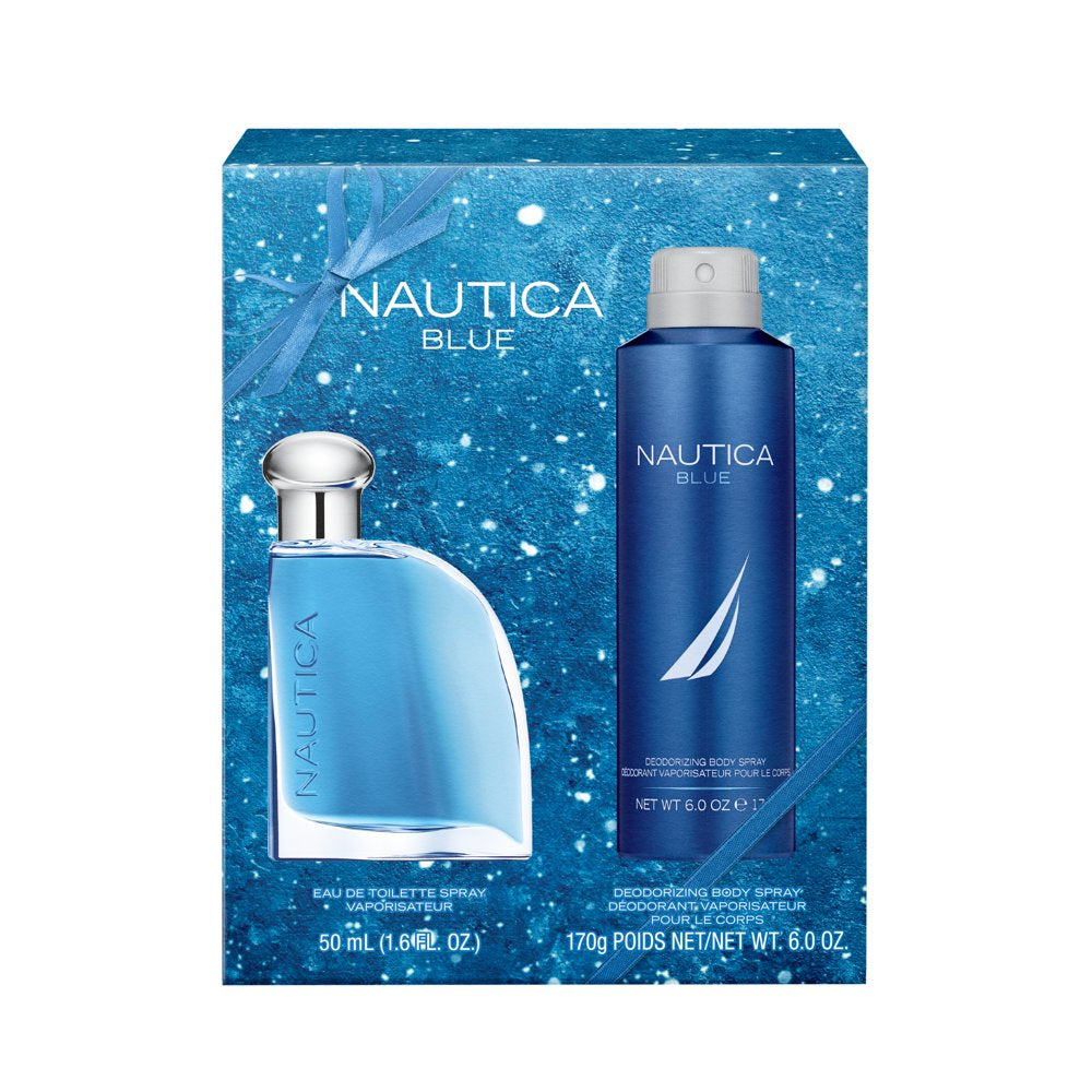 Nautica Blue Men’s 2-Pc. Eau De Toilette & Body Spray Holiday Gift Set