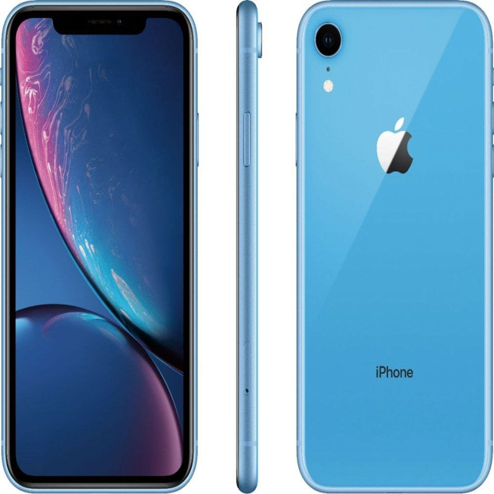 Restored Apple iPhone XR 256GB Blue Fully Unlocked Smartphone (Refurbished)