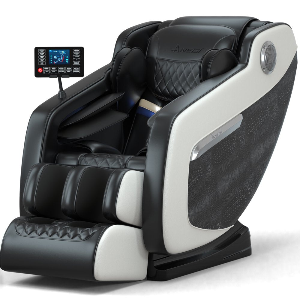 Relax Rejuvenate Zero Gravity Massage Chair Full Body Recliner Air Pressure, Bluetooth, Heat, and Foot massage Black