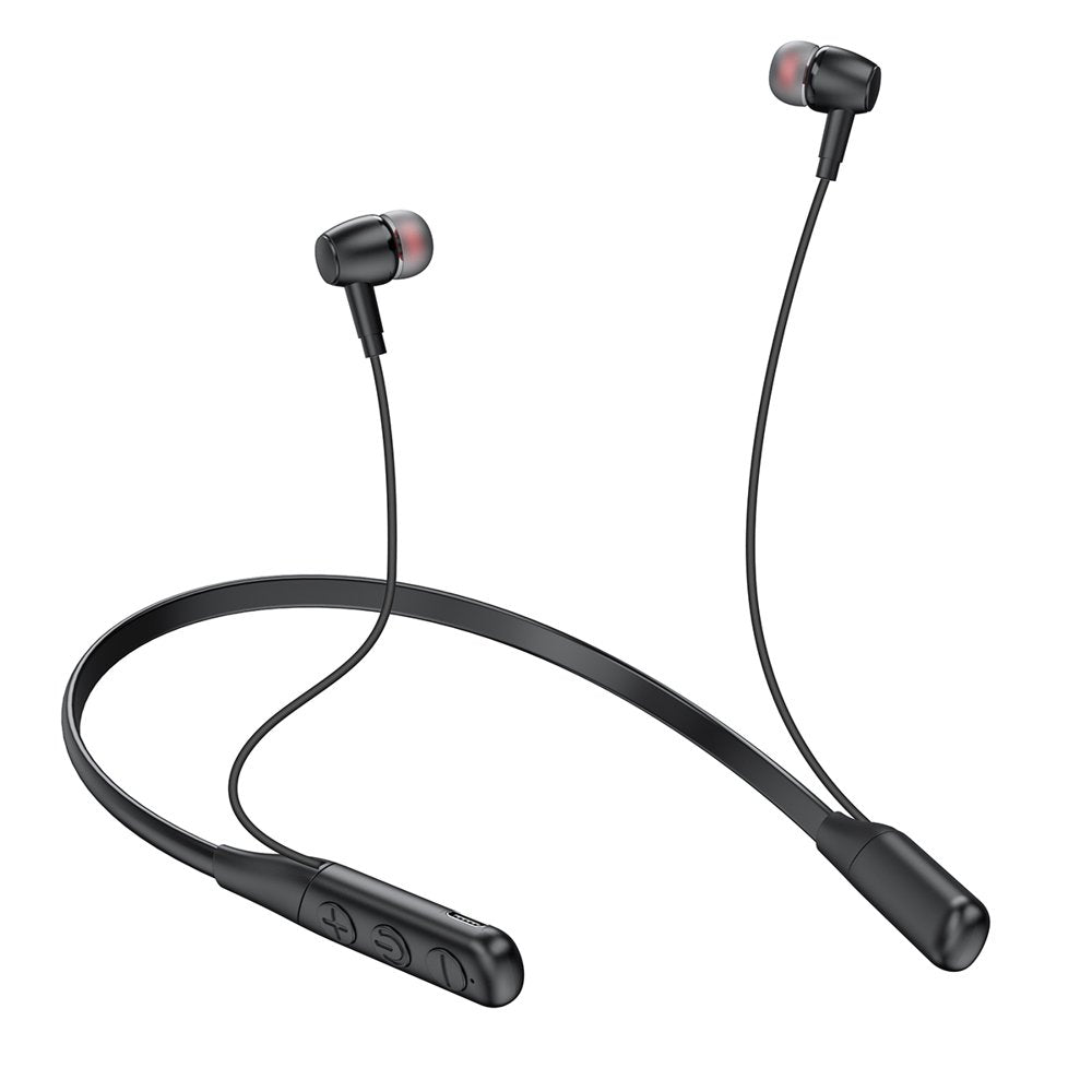 Neckband Bluetooth Earbuds, Wireless Bluetooth 5.3 Headphones with Microphone, Ultra-Lightweight Comfort, IPX7 Waterproof, Deep Bass Strong Beat, 30H Playtime, Magnetic Earphones -Black