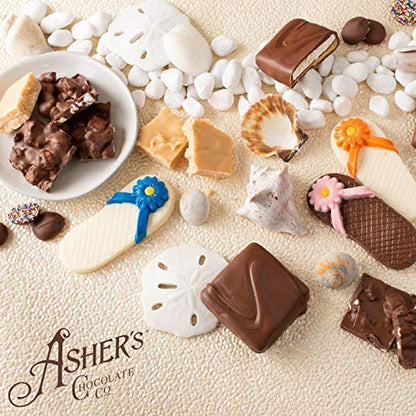 Asher's Chocolates, Chocolate Covered Pretzels, Gourmet Sweet and Salty Candy, Small Batches of Kosher Chocolate, Family Owned Since 1892, (6.5oz, Milk Chocolate)