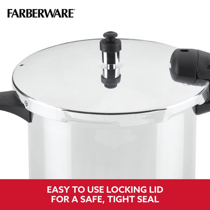 Farberware 6-Quart Aluminum Stovetop Pressure Cooker, 15 PSI