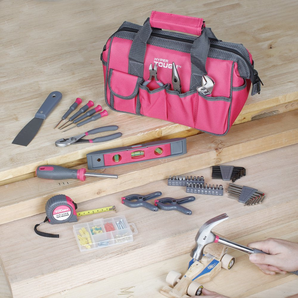  89-Piece Pink Household Tool Set