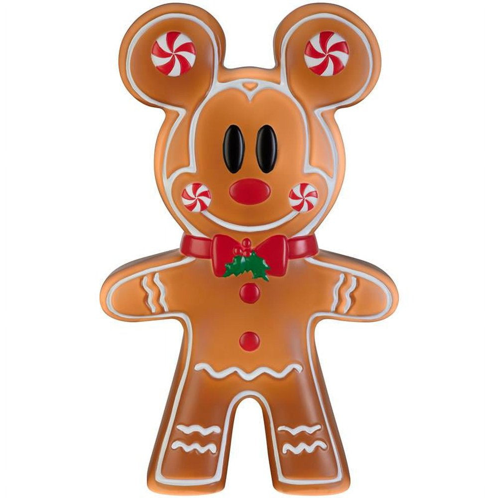 24 inch LED Lighted Gingerbread Mickey Mouse Blow Mold Outdoor Christmas Décor Disney