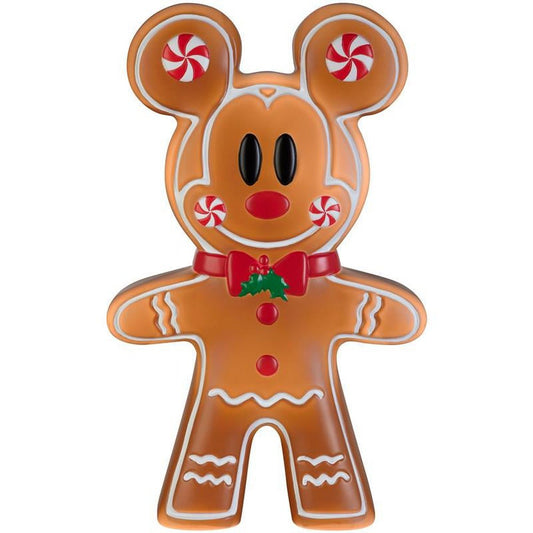 24 inch LED Lighted Gingerbread Mickey Mouse Blow Mold Outdoor Christmas Décor Disney