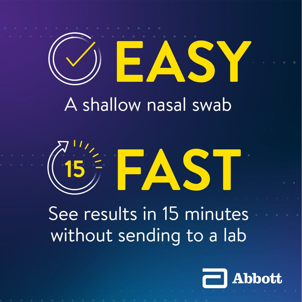 BinaxNOW COVID‐19 Antigen Self Test, 1 Pack, Double, 2-count, At Home COVID-19 Test, 2 Tests