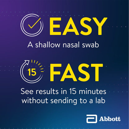 BinaxNOW COVID‐19 Antigen Self Test, 1 Pack, Double, 2-count, At Home COVID-19 Test, 2 Tests