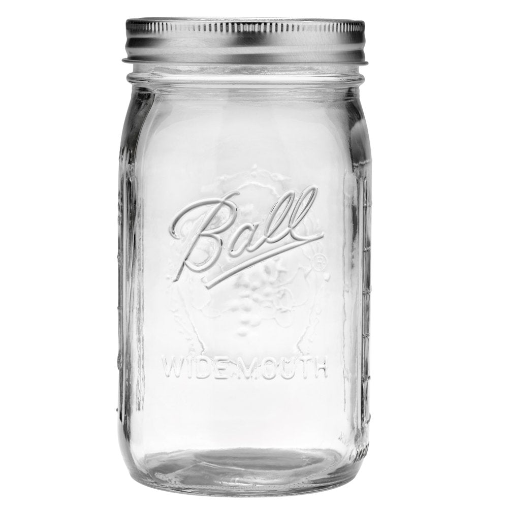 Ball Wide Mouth Quart Canning Jars Lids and Bands Made Pack of 12