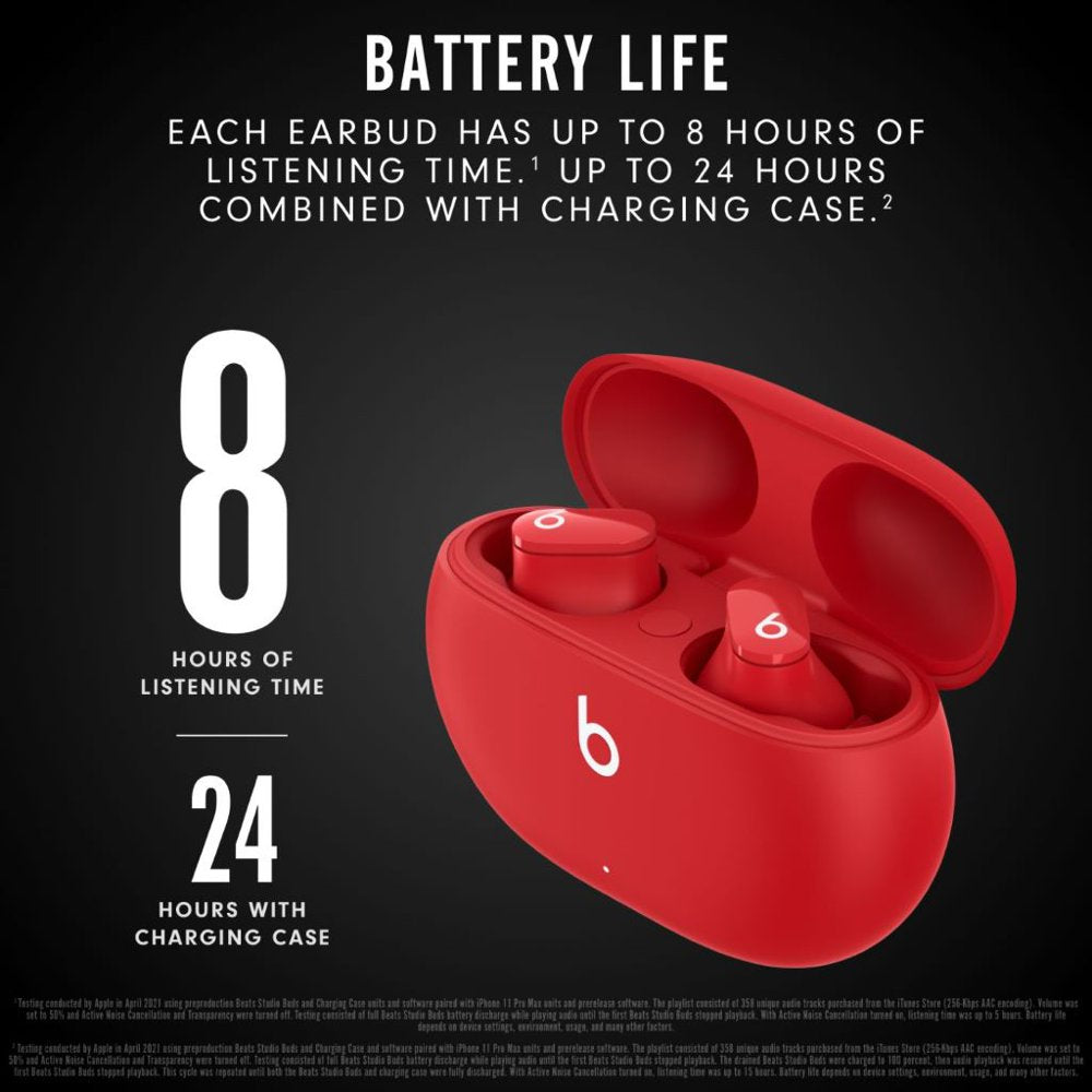 Beats Studio Buds – True Wireless Noise Cancelling Bluetooth Earbuds - Beats Red