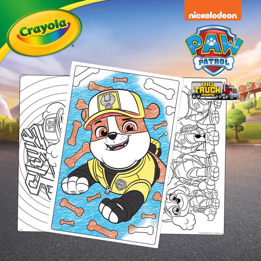 Crayola Paw Patrol Giant Coloring Book Pages, 18 Coloring Pages, Gifts for Kids, Ages 3+