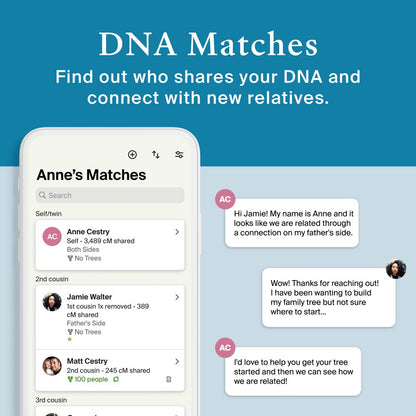 AncestryDNA + Traits: Genetic + Traits Test, Testing Kit with 35+ Genetic Traits, DNA Test Kit