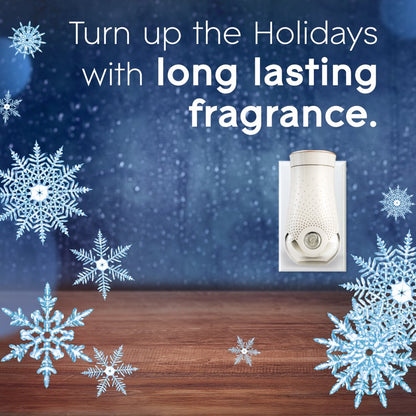 Glade PlugIns Scented Oil, Air Freshener, 1 Warmer + 2 Refills, Starlight & Snowflakes, 0.67 oz Each, 1.34 oz Total