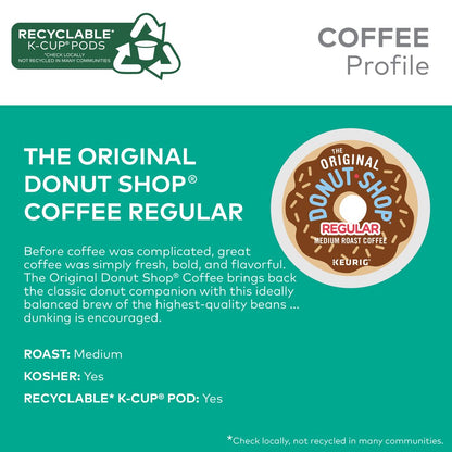 (2 pack) The Original Donut Shop Regular Keurig Single-Serve K-Cup Pods, Medium Roast Coffee, 48 Count